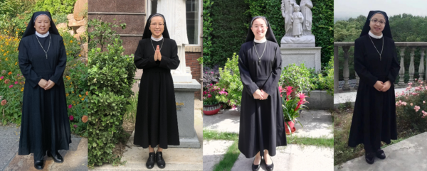 上海市奉贤区南上海天主堂举行奉献圣堂庆典暨圣母献堂修女会修女矢发